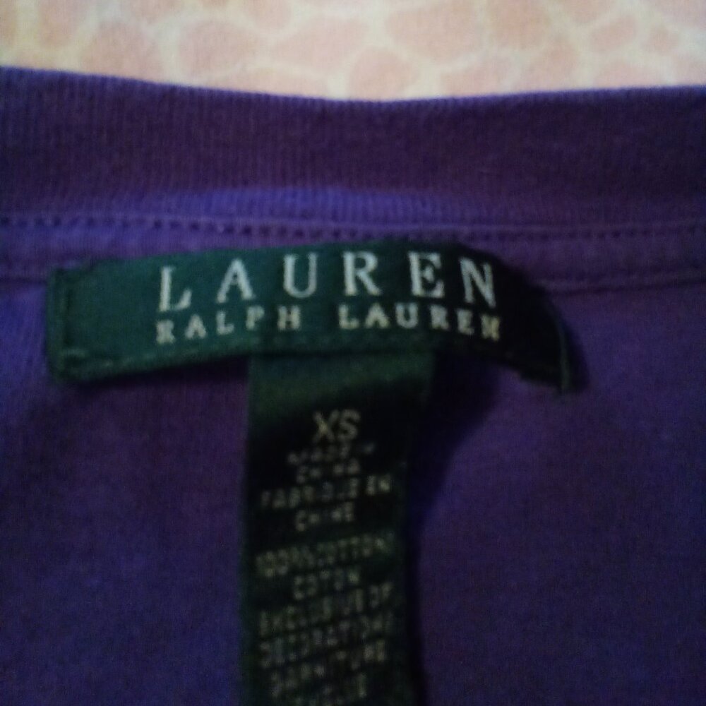 vintage rare Ralph Lauren purple tee